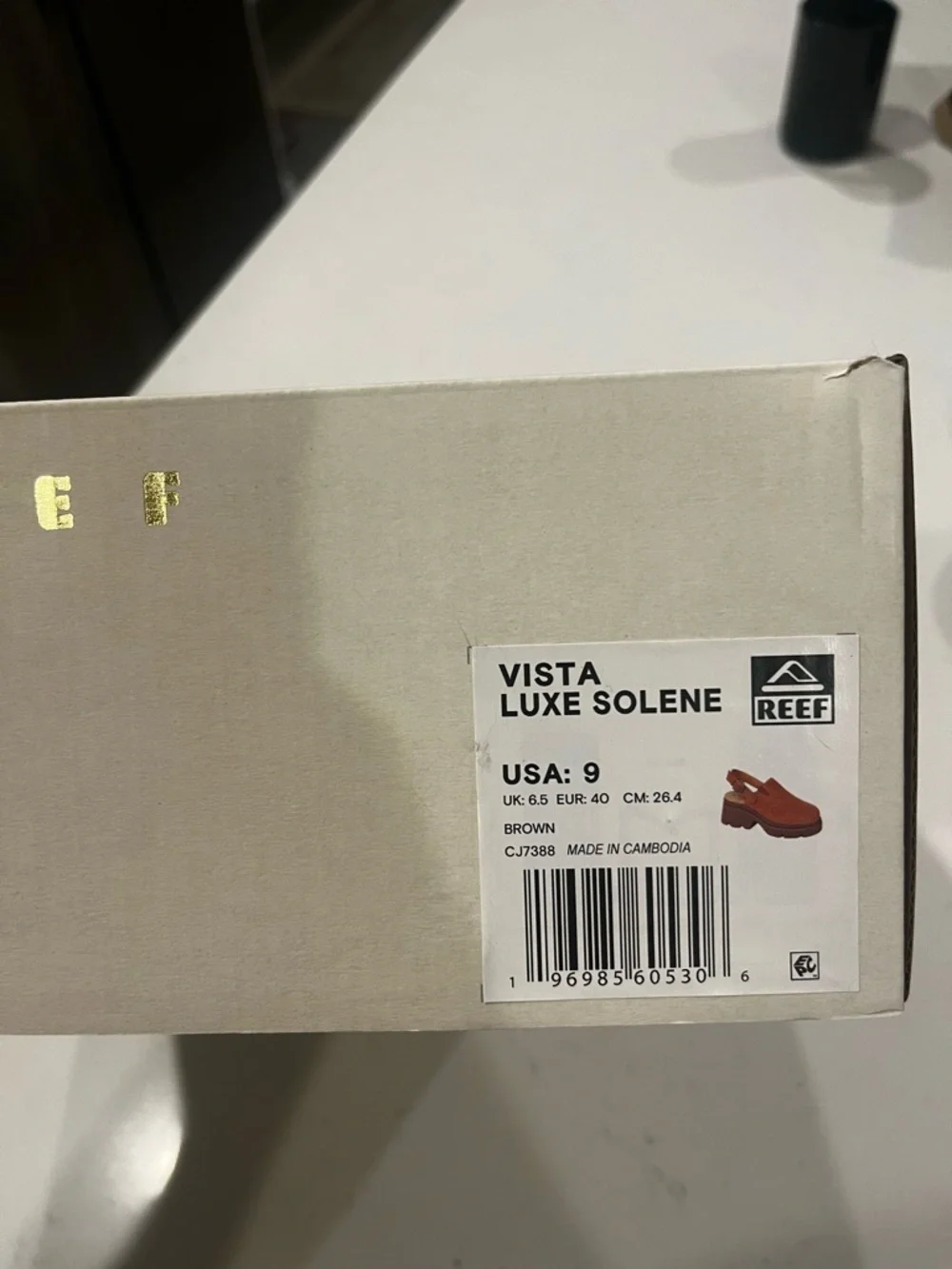 Reef Vista Luxe Solene Slingback Clog in Brown - Picture 2 of 3